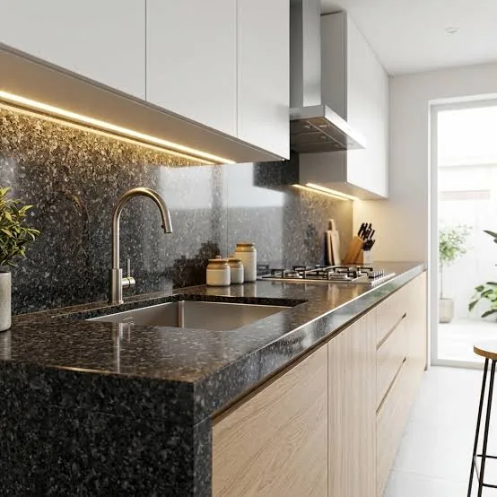Black Granite kitchen application